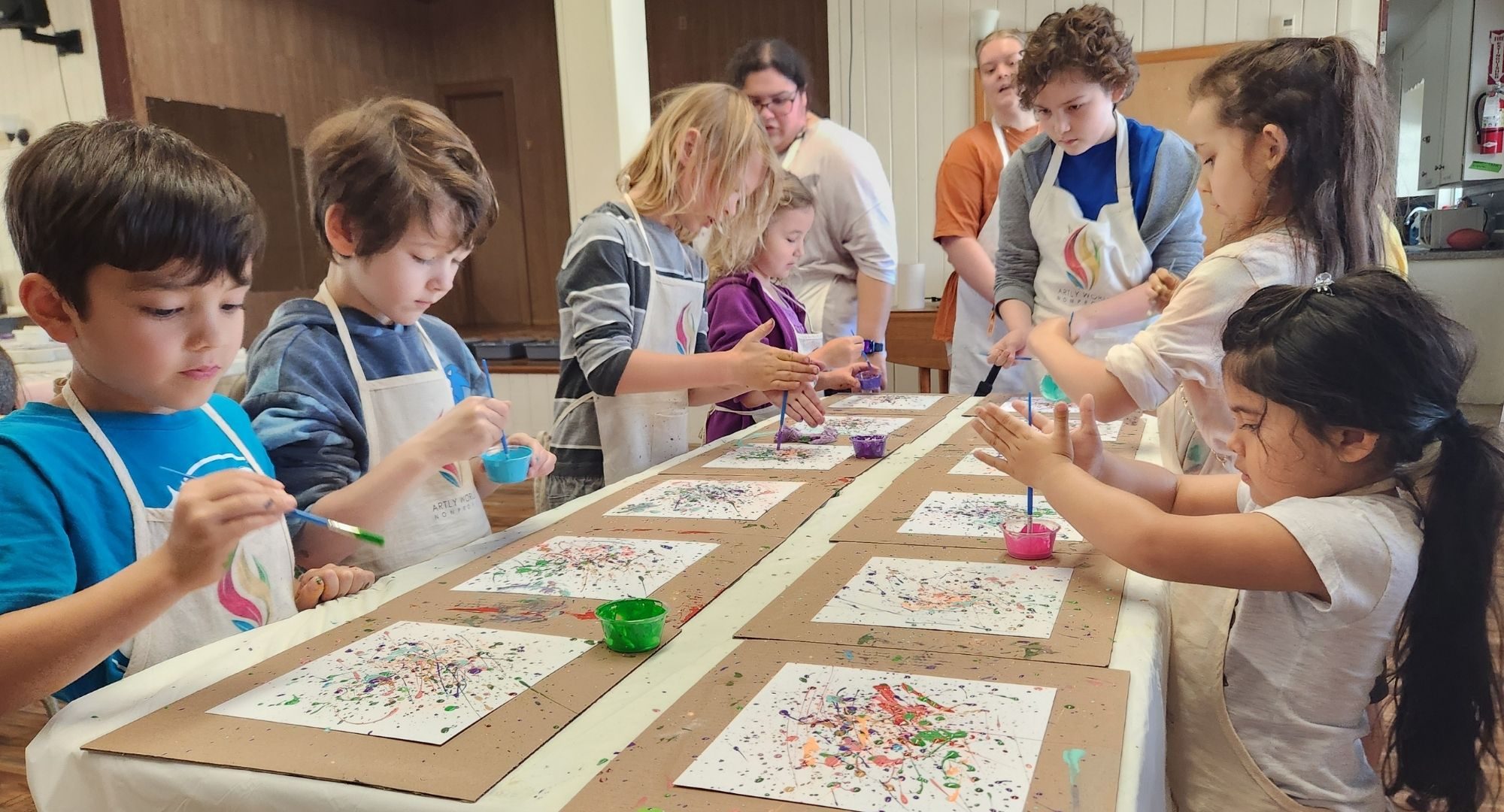 Young Explorers: grade school students exploring art and music together.