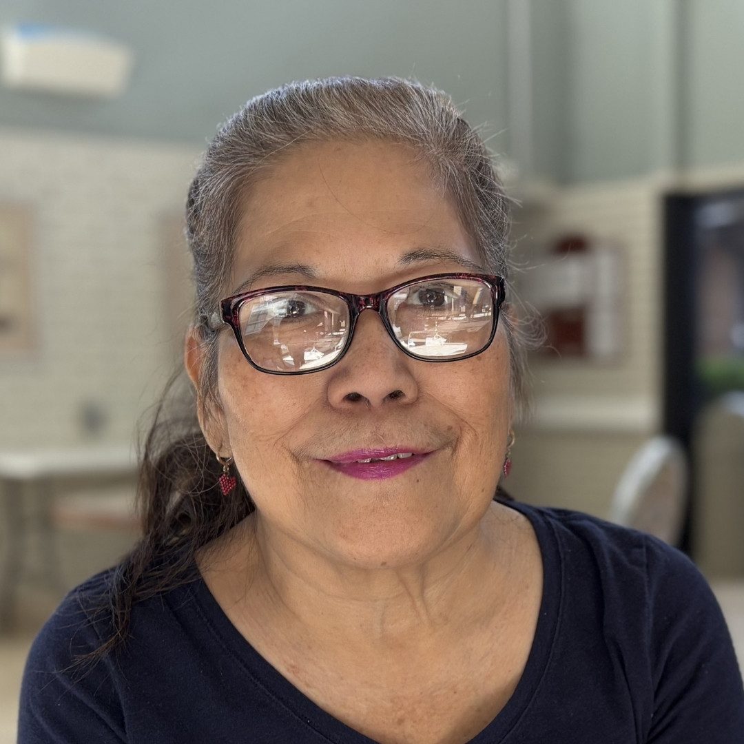 Connie, Resident Council Vice President and Community Ambassador for Artly World's Joy for Seniors.
