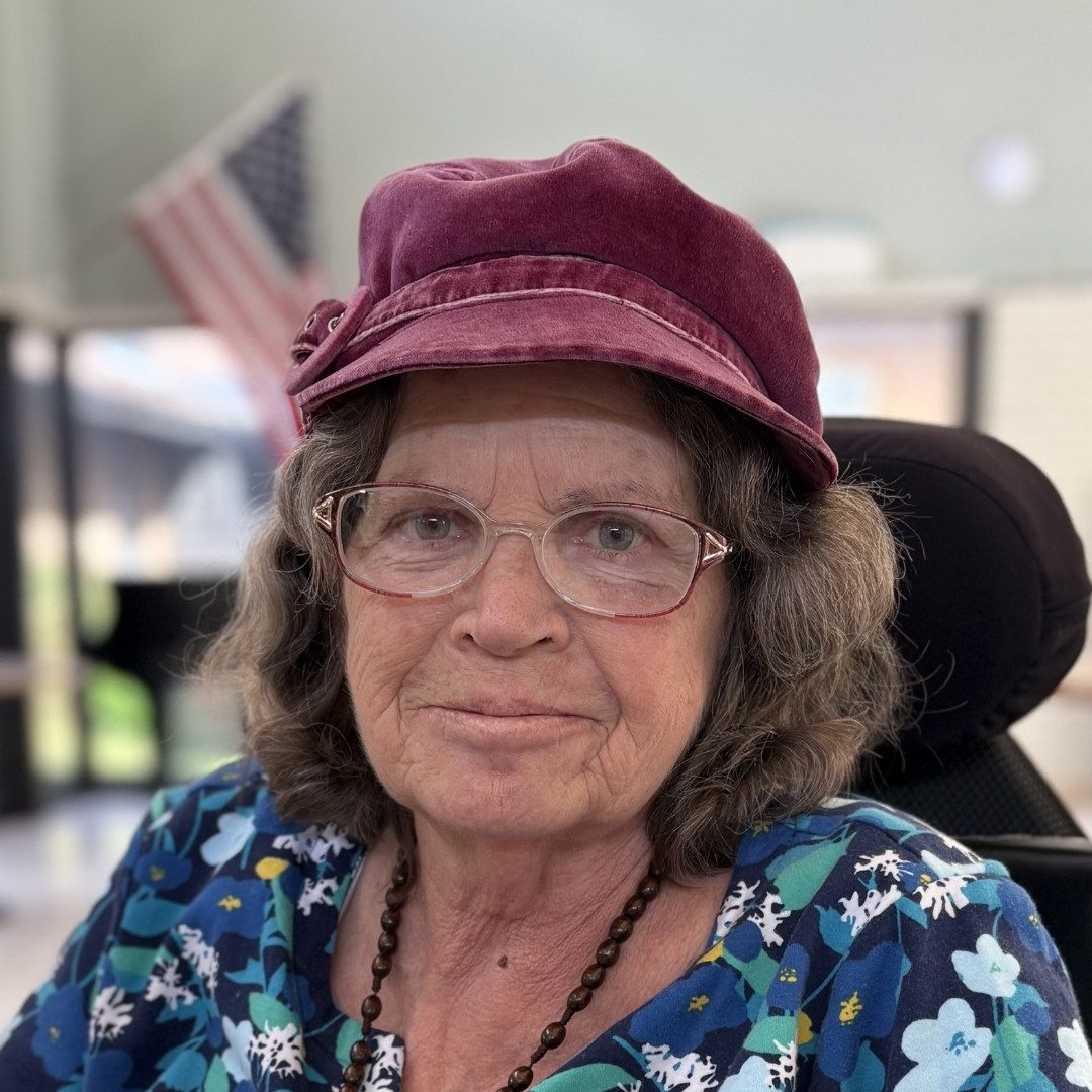 Linda, former nurse, social advocate, and Community Ambassador for Artly World's Joy for Seniors.