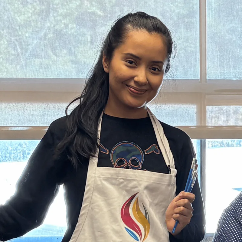 Aidé Basilio, visual artist and Program Assistant for the Joy for Seniors program at Artly World in Austin.