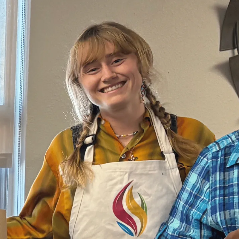 Emily Beebe, Program Assistant and documentary storyteller for Artly World's Joy for Seniors program.